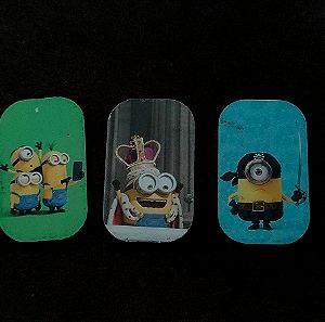 3 Metal Tags The Minions