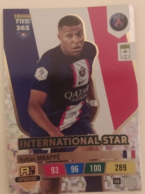 Kylian Mbappe International Star 2023 FIFA365 Panini like new
