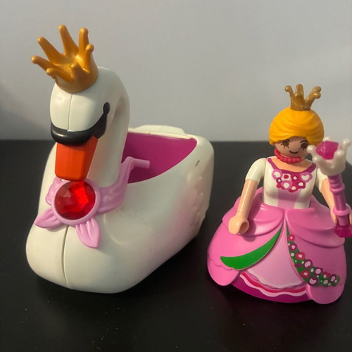 Playmobil Swan Boat with Princess like new