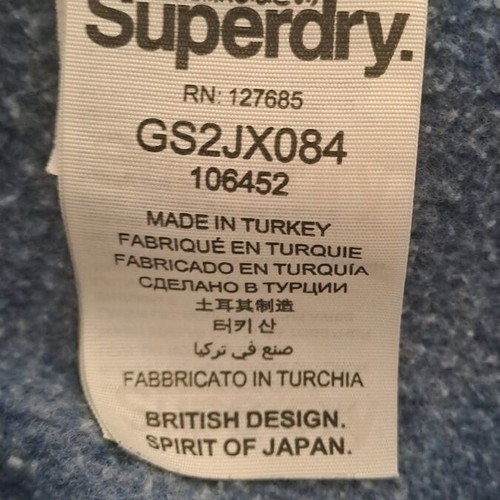 Superdry women's sweatshirt used blue XS
