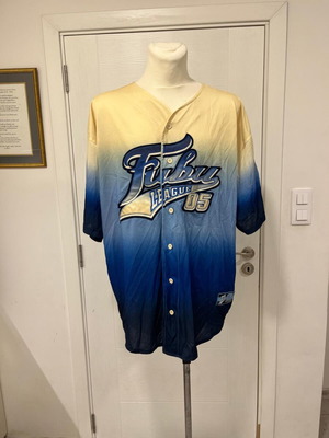 Fubu Jersey Mens XXL Blue Gradient Shirt used