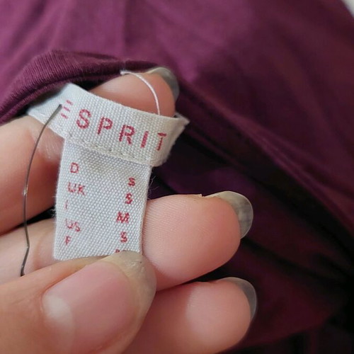 Esprit burgundy blouse with unique sleeves like new, size S/M