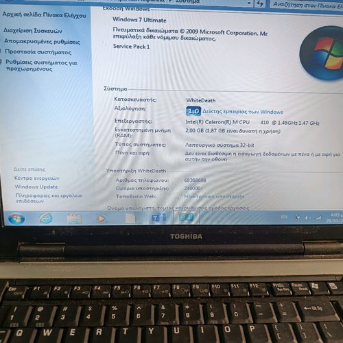 Toshiba laptop Satellite A110-339 used, in good condition