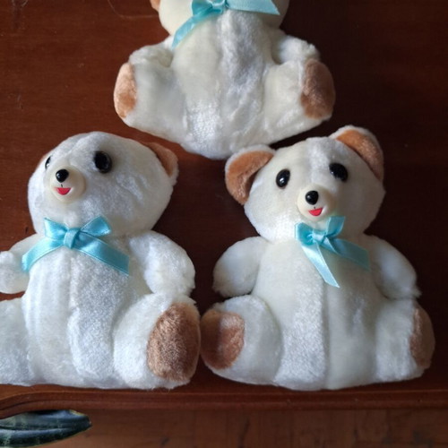 Cajolin plush bears set of 3 like new