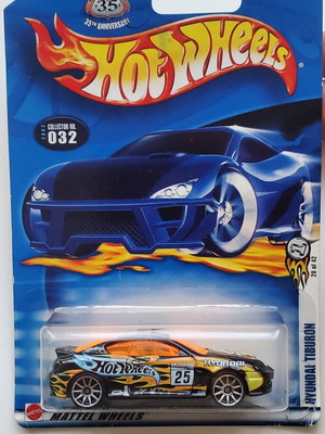 Hot Wheels 2002 Hyundai Tiburon toy car, sealed