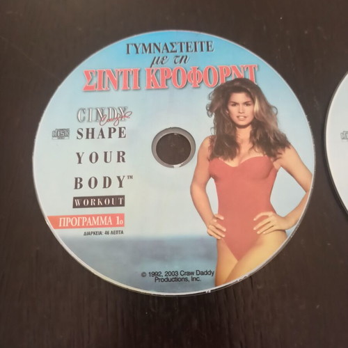 Workout with Cindy Crawford 2 DVD like new with 3 programs