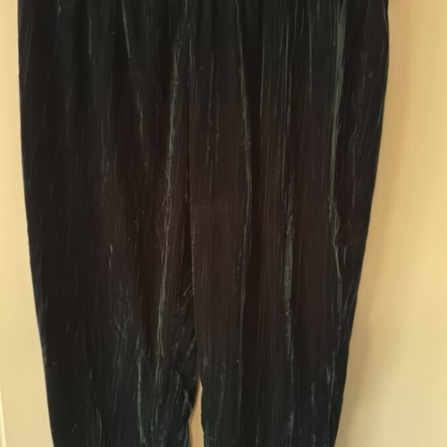 Velvet pants size 16 like new, dark green