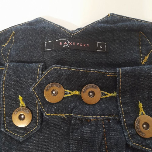 Raxevsky denim skirt slim straight like new, size S