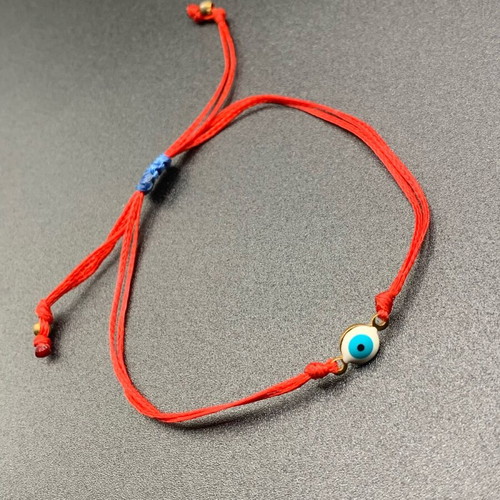 Macrame evil eye bracelet new, adjustable size, handmade