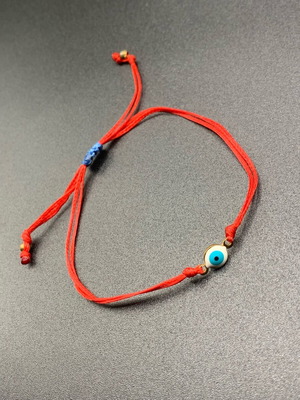 Macrame evil eye bracelet new, adjustable size, handmade