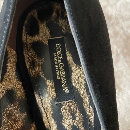 Dolce & Gabbana Suede Leather Heels Like New, Size 39, Black