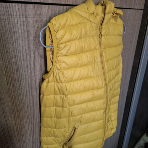 Yellow sleeveless women's jacket like new, size M
