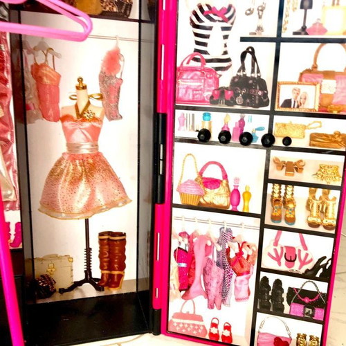 Barbie Wardrobe 2011/2012 like new with lamp