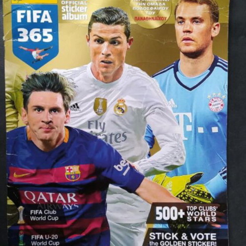 Sticker album used with 134 stickers