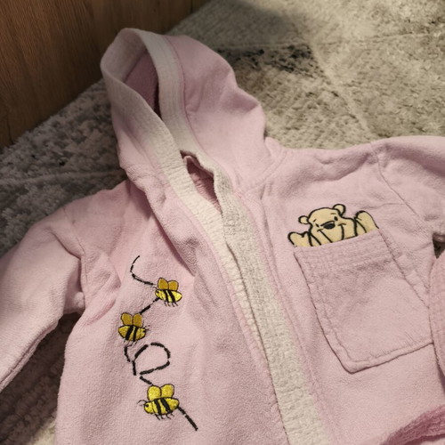 Bathrobe for girl used, pink