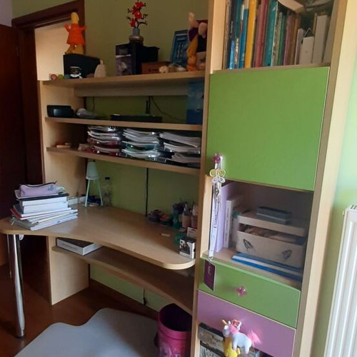Desk and bookshelf like new