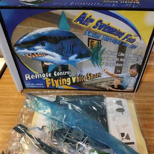 Remote control shark new, helium balloon shark toy