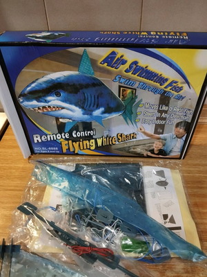 Remote control shark new, helium balloon shark toy