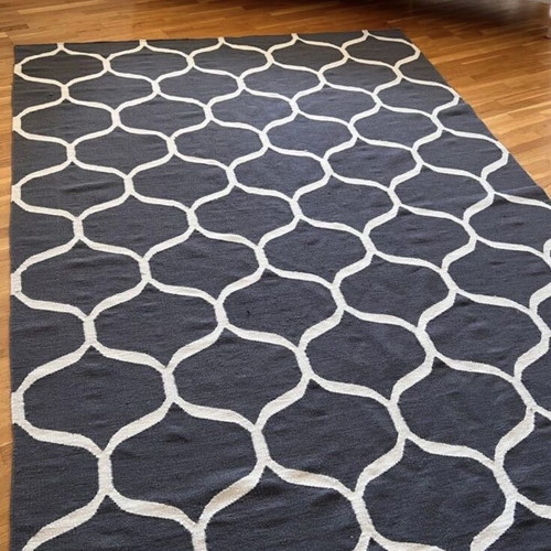 IKEA Stockholm wool rug 250 x 350 cm like new, black