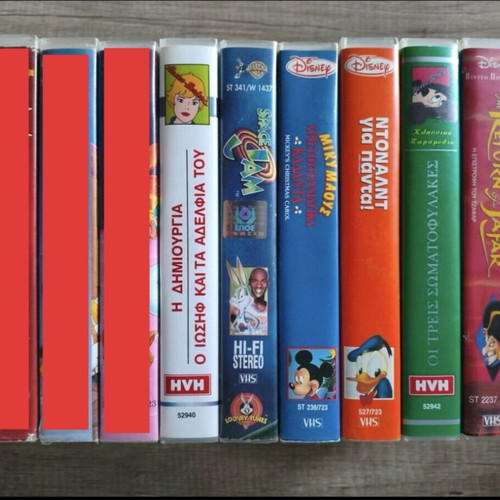 VHS video cassette collection, Disney and classic cartoons