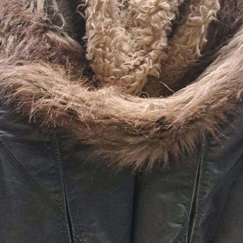 Winter jacket with hood new, gray, size L