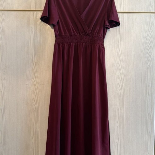 Shein branded long dress size L with elastic waist new