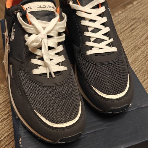 Us Polo Assn men's sneakers size 44, blue and orange