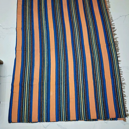 Traditional woven rug like new 155x240 cm with fringes