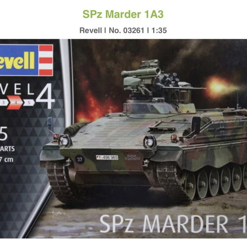 SPz Marder 1A3 model kit Revell 1:35 new