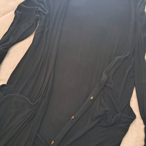 Zara long black cardigan like new, size M