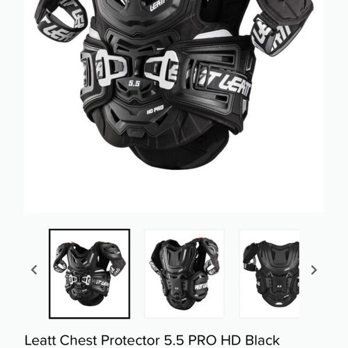 Leatt 5.5 HD Pro XXL chest protector and Leatt GPX 5.5 neck brace like new