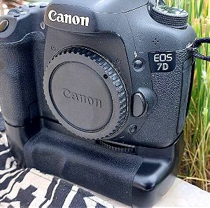 Canon EOS 7D + Battery Grip, 1X Transcend CompactFlash 16GB, 2Χ ΜΠΑΤΑΡΙΕΣ, ΦΟΡΤΙΣΤΗ CANON KAI ΚΑΛΩΔΙΟ ΜΕΤΑΦΟΡΑΣ ΔΕΔΟΜΕΝΩΝ