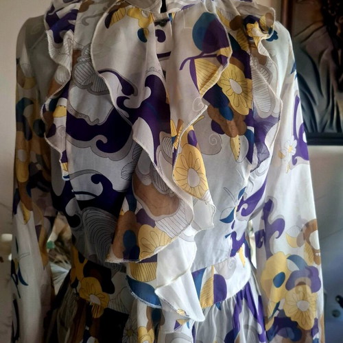 Designers Remix Silk Blouse Like New Multicolor