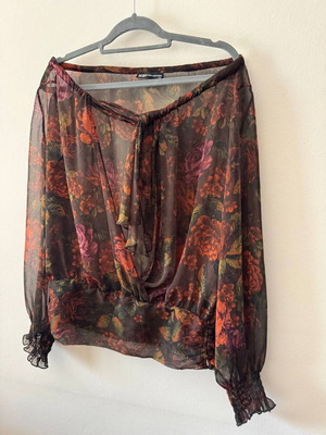 BSB Floral Sheer Blouse M Like New