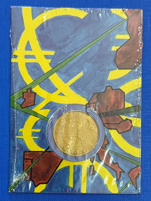 Γαλλία ¼ ευρώ 2002 Παιδικό Σχέδιο Coincard UNC