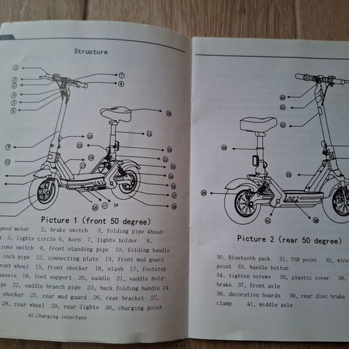 Electric scooter with seat 400W motor new