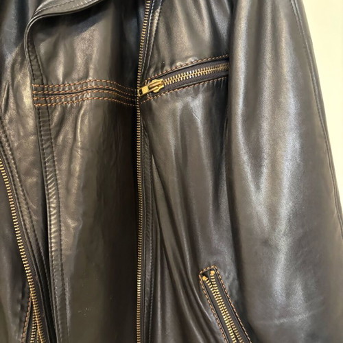 ZEDA leather jacket black, like new, size L