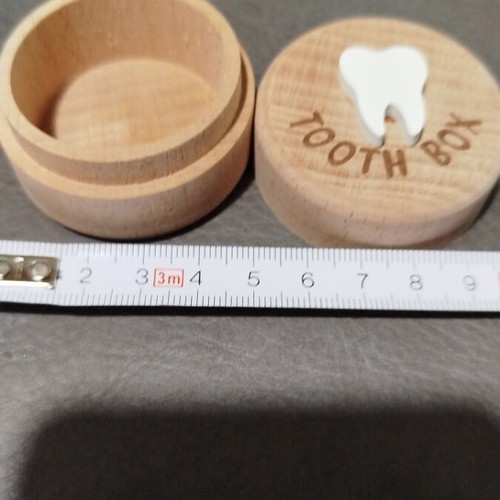 Tooth box new wooden keepsake for baby teeth