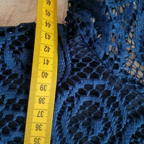 Lace dress dark blue like new, size S/M