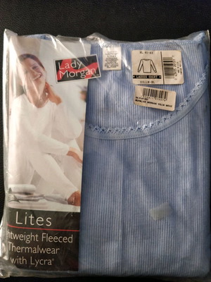 Lady Morgan USA women's thermal shirt XL blue new