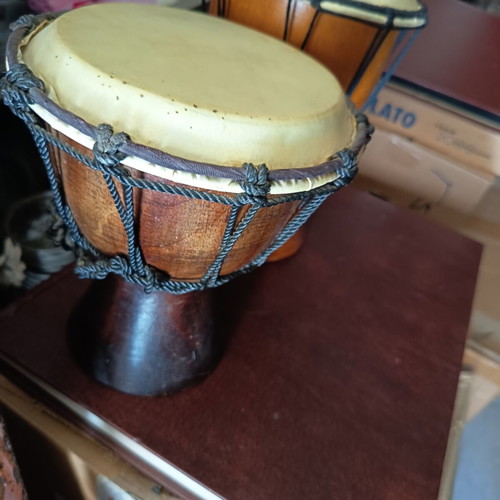 Doumbeks like new, set of 2 wooden percussion drums