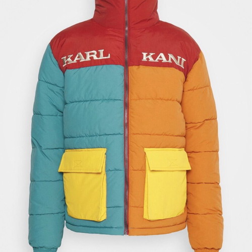 Karl Kani Retro Block Puffer Jacket, men's size S