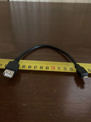 Micro USB to USB Female Cable 10 cm like new