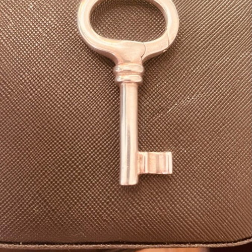Silver 925 key-shaped key holder new