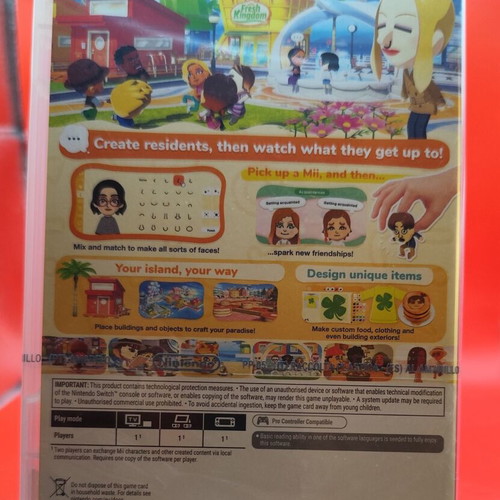 Tomodachi Life: Living the Dream Nintendo Switch game, factory sealed
