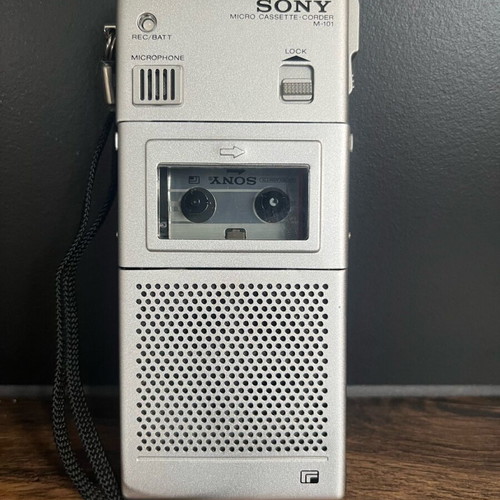 Sony M-101 Micro Cassette-Corder used, 1976 model, collectible