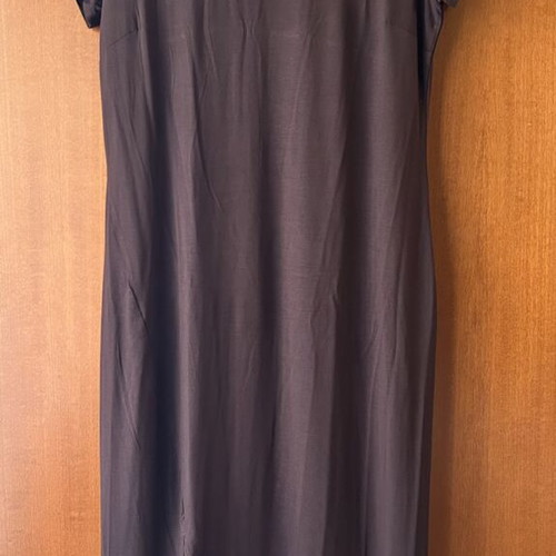 H&M long brown dress with small slit, size M