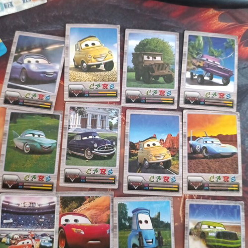 Cars collectible cards, pack of 34