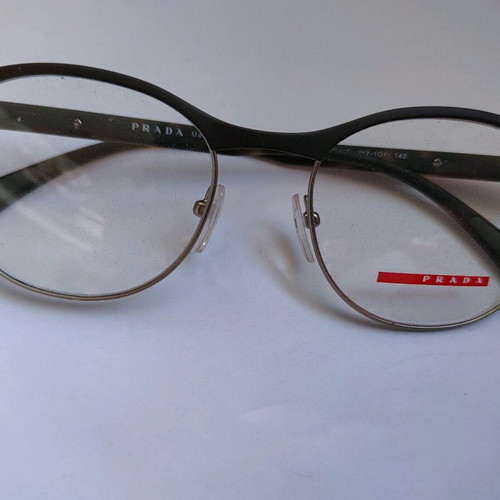Prada unisex eyeglass frame like new, black