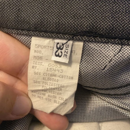 Moschino Jeans men's vintage pants 1990s, size 33, button fly, dark grey black